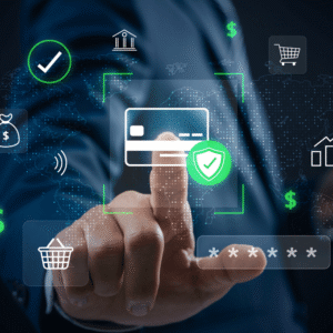 Online payments digital graphic.